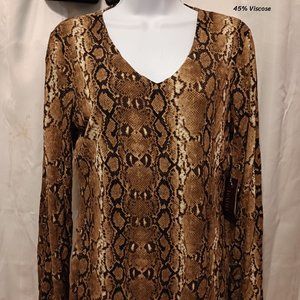 Nordstrom animal.print silk top